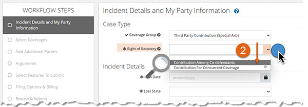 Screenshot of incident details